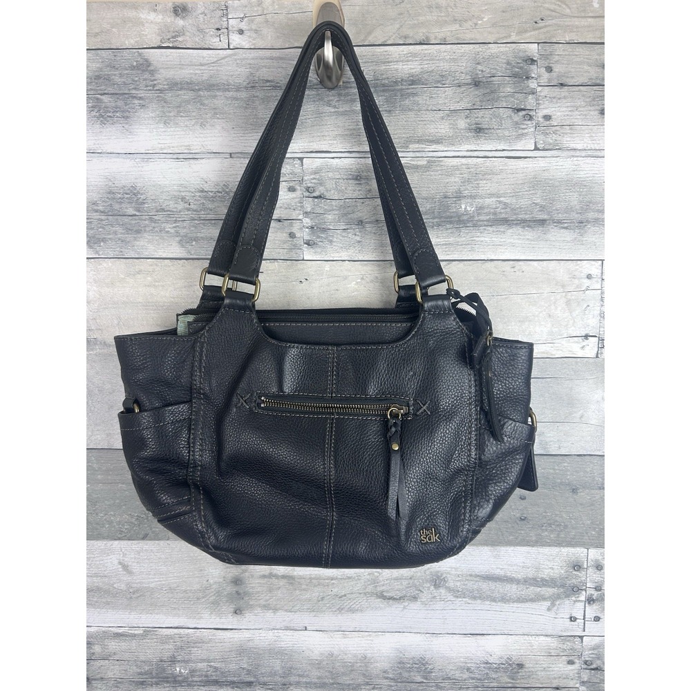 The Sak Black Leather Shoulder Bag Y2k